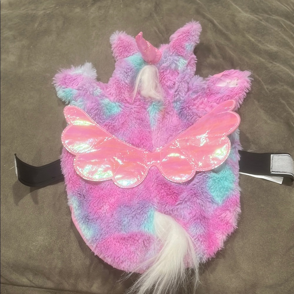 Unicorn Pet Costume with Pink Wings